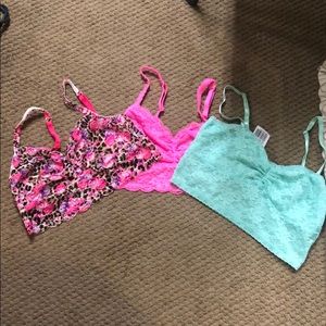PINK bralettes NWT never worn 💕